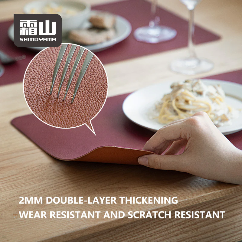 Shimoyama Vegan Leather Placemat 2P - Image 5