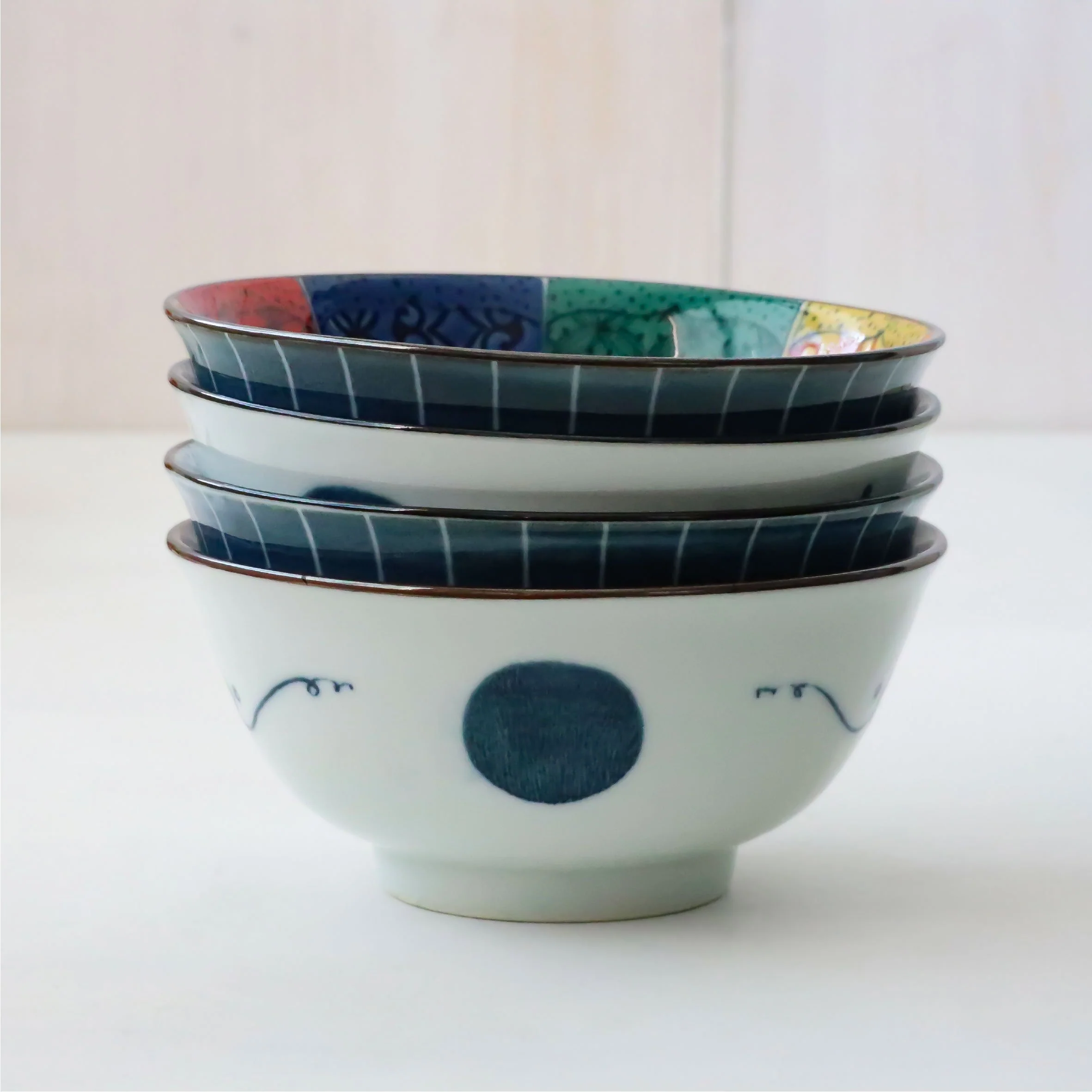 Shonzui Sometuke Namifuji Donburi Bowl 15D - Image 4