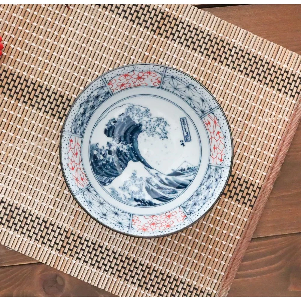 Shonzui Sometuke Namifuji Donburi Bowl 15D - Image 6