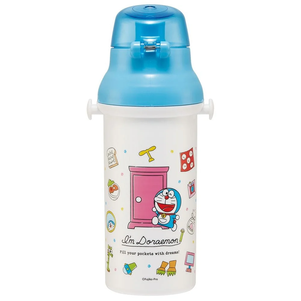 Skater Doraemon One Touch Drink Bottle 480ml - Image 2