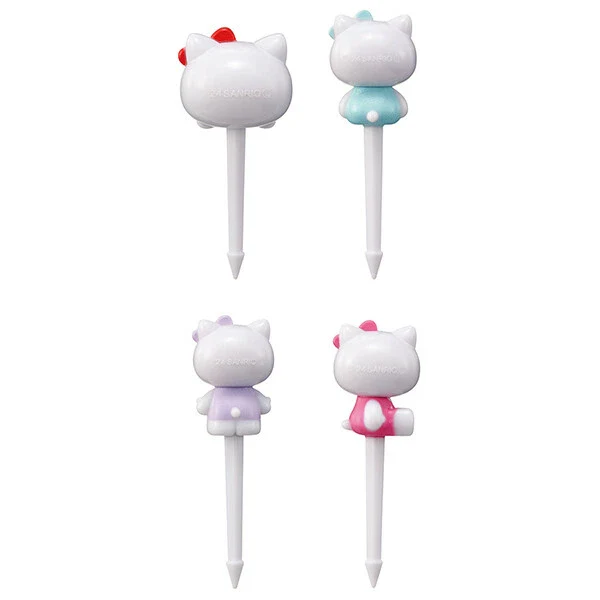 Skater Hello Kitty Food Pick 4pcs - Image 2