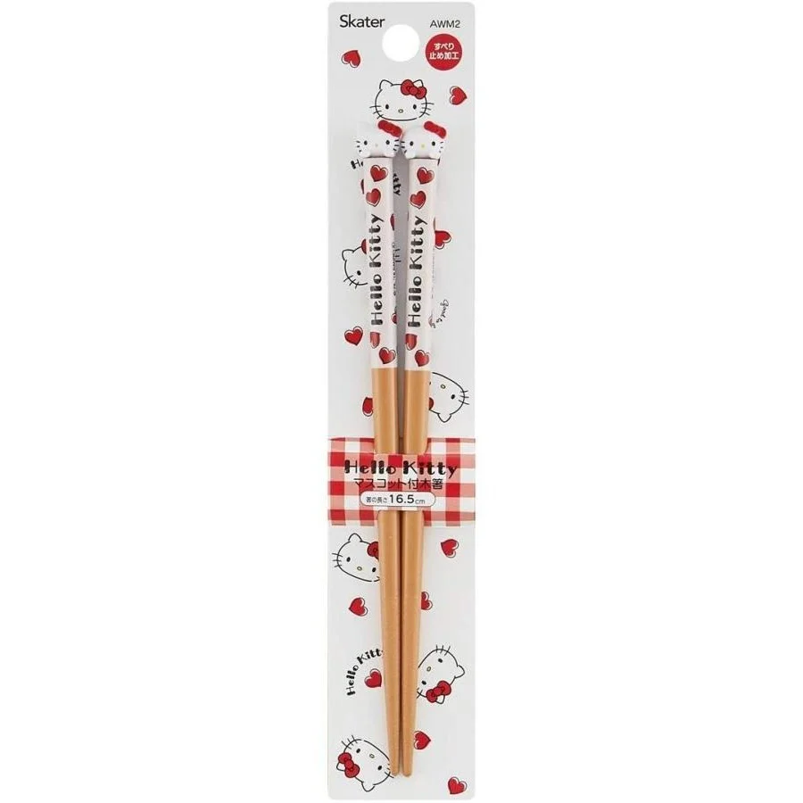 Skater Hello Kitty Mascot Chopsticks 16.5cm - Image 3