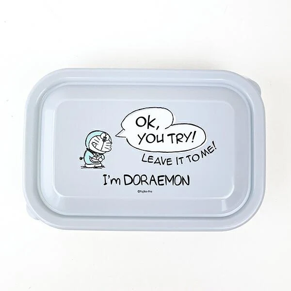 Skater I'm Doraemon Lightweight Fuwatto-Lid Bento Box M 830ml - Image 2