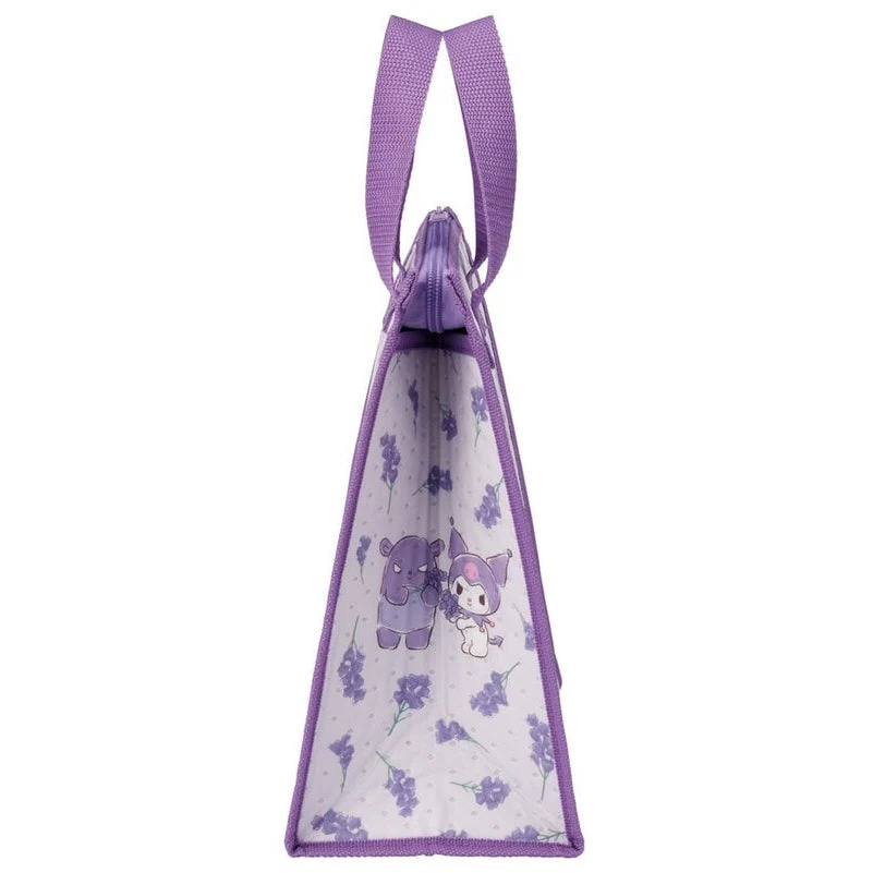 Skater Kuromi Floral Wreath Insulated Tote Lunch Bag - Image 4