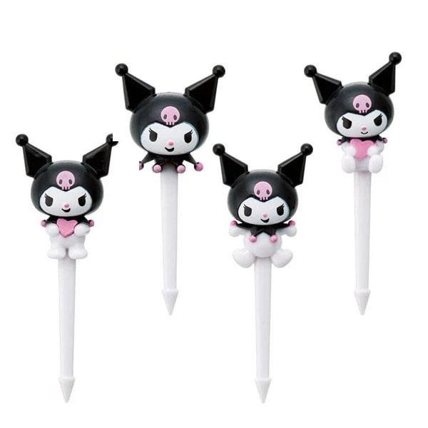 Skater Kuromi Food Pick 4pcs