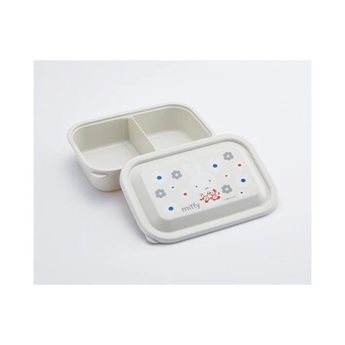 Skater Miffy Lightweight Fuwatto-Lid Bento Box M 830ml - Image 2