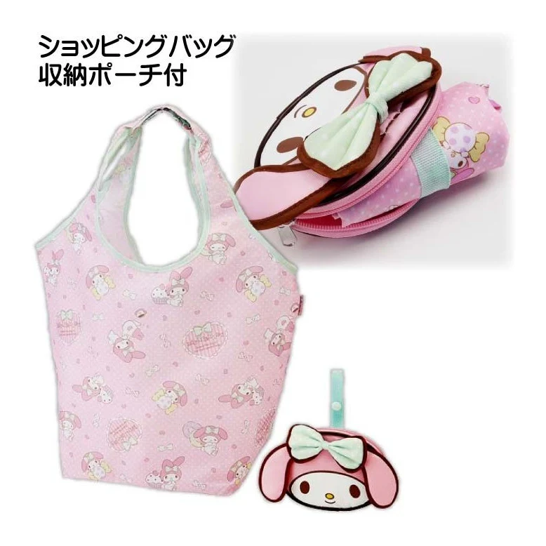 Skater My Melody Shopping Bag with Pouch - Image 2