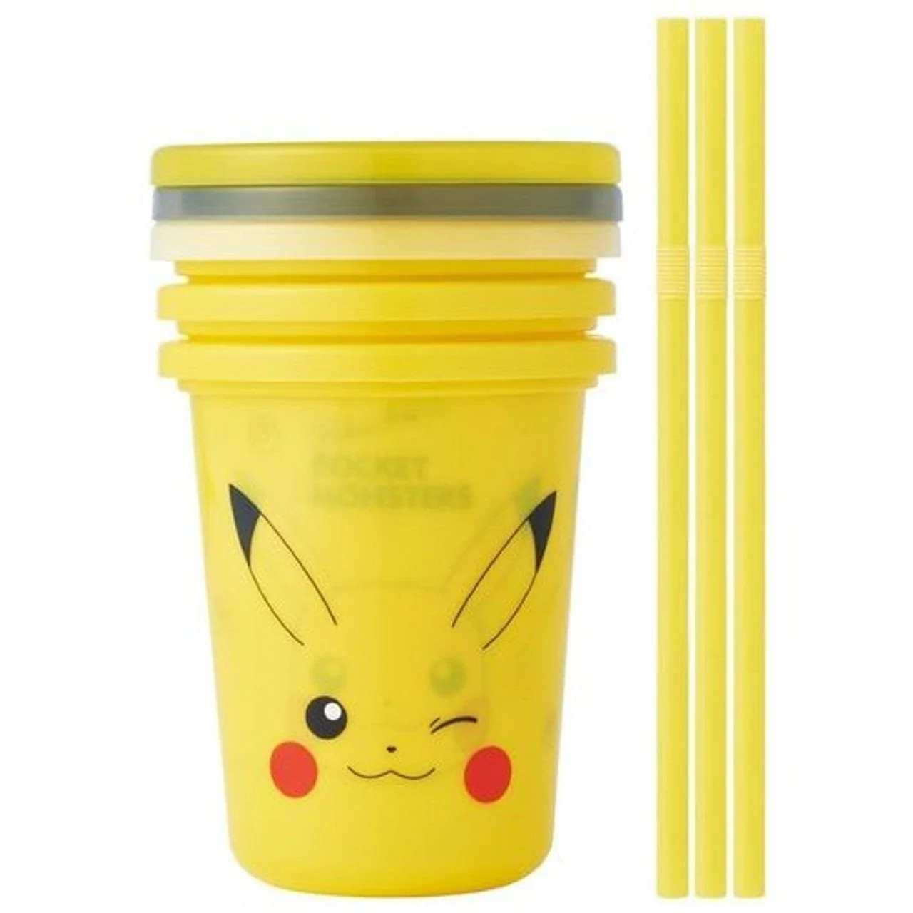 Skater Pokemon Pikachu Tumbler Set with Straws (320ml) - Image 2