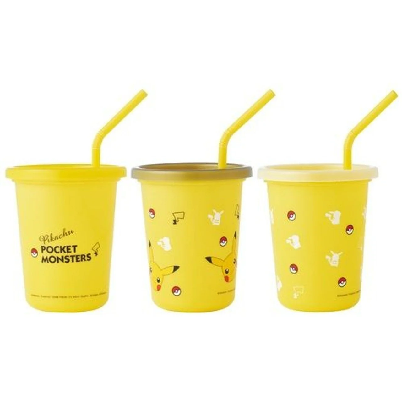 Skater Pokemon Pikachu Tumbler Set with Straws (320ml) - Image 3