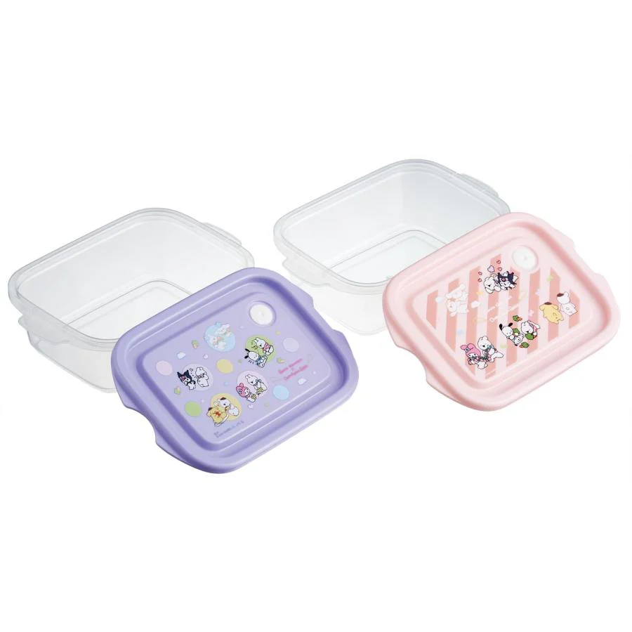 Skater Sanrio x Overaction Rabbit Sealed Container 2pcs Set (500mlx2) - Image 2
