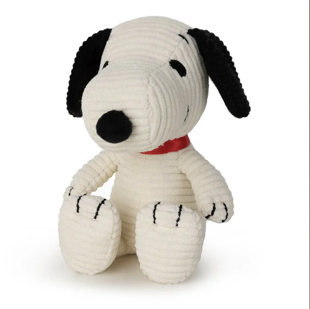 Snoopy Sitting ECO Corduroy Cream - 12 cm - 5"
