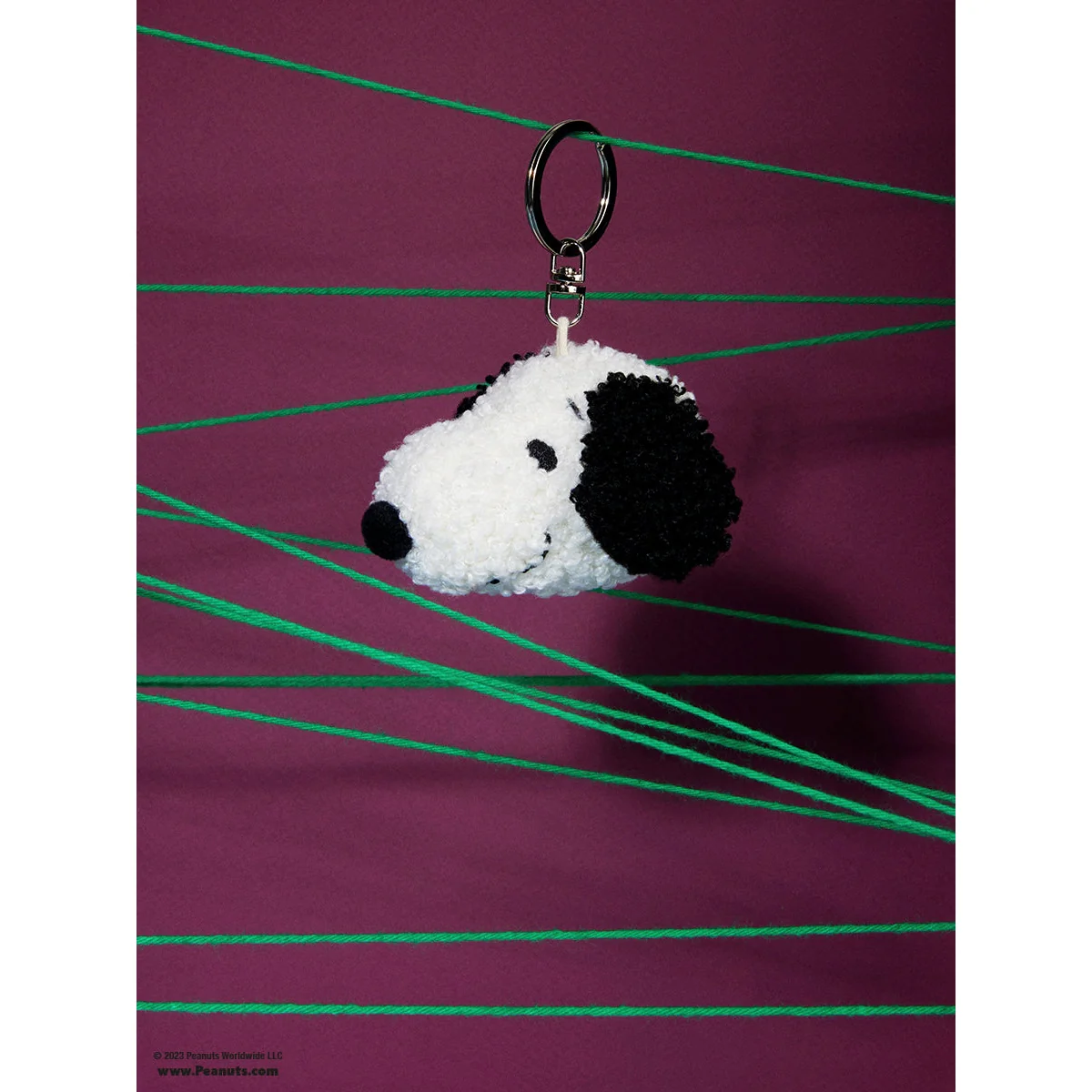Snoopy ECO Tiny Teddy Cream keychain - 4,5 cm - 2" - Image 2