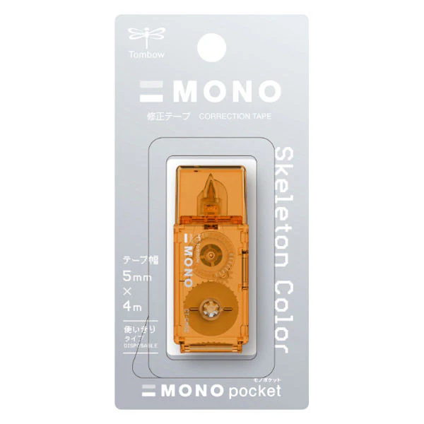 Tombow Mono Pocket Correction Tape - 5mm x 4m - Limited Skeleton Color - Image 2