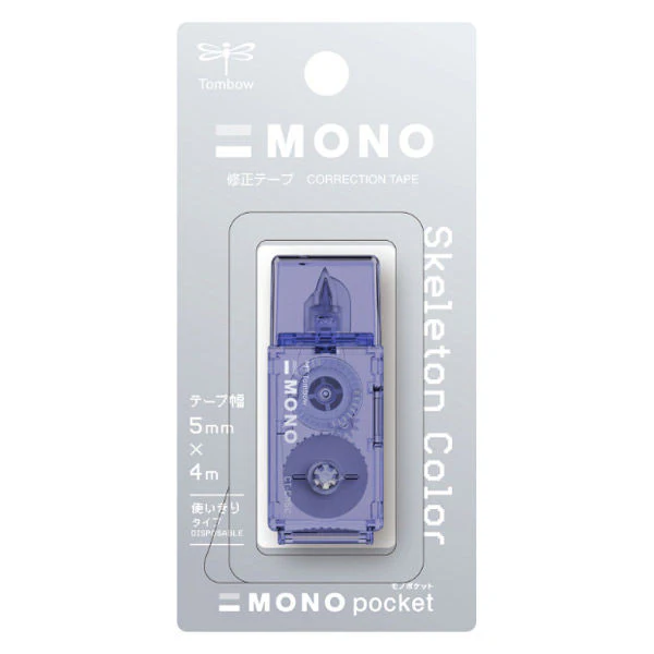 Tombow Mono Pocket Correction Tape - 5mm x 4m - Limited Skeleton Color - Image 5