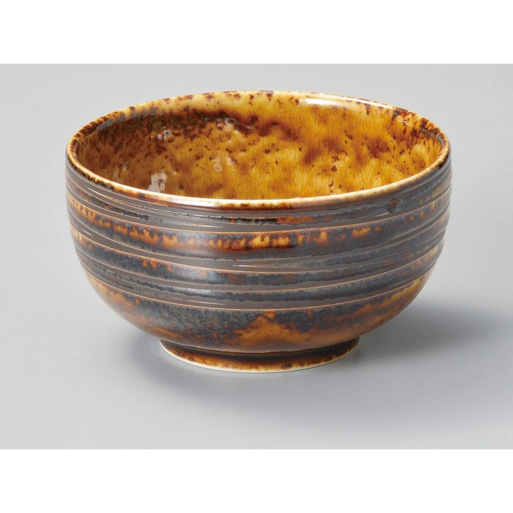 Touga Brown Line Rice Bowl 13D 7.2H - Image 2