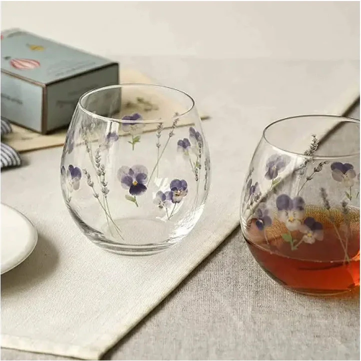 Toyo Sasaki Lavender Pair Glasses 380ml - Image 2