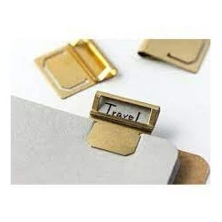 Traveler's Company Brass Products Index Clip Set 6 - Image 3