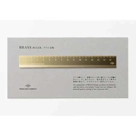 Traveler's Company Brass Ruler 15cm - Image 2