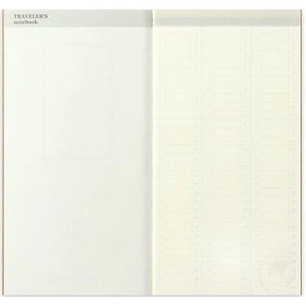 Traveler's Company Regular Notebook Refill 018 Free Diary Weekly Vertical - Image 2