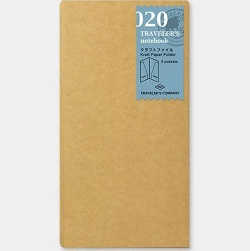 Traveler's Company Regular Notebook Refill 020 Kraft Paper Folder
