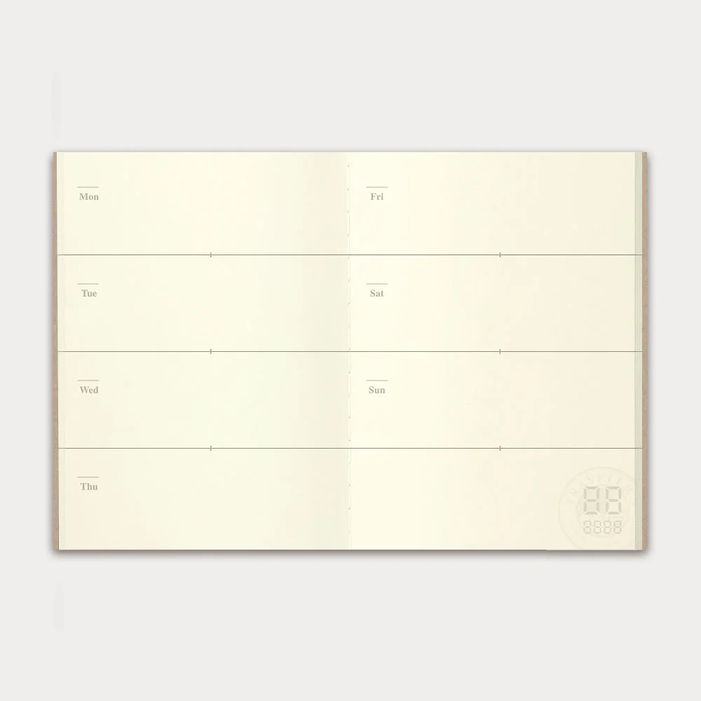 Traveler's Company Passport Notebook Refill  007 Free Diary Weekly - Image 3