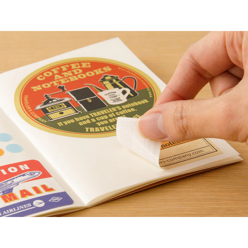 Traveler's Company Passport Notebook Refill  017 Sticker Release Paper - Image 2