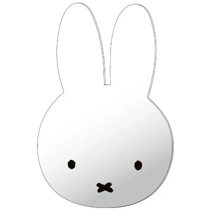T's Factory Miffy Interior Wall Mirror Sleepy Miffy H24×W15.8×D1.5cm - Image 2