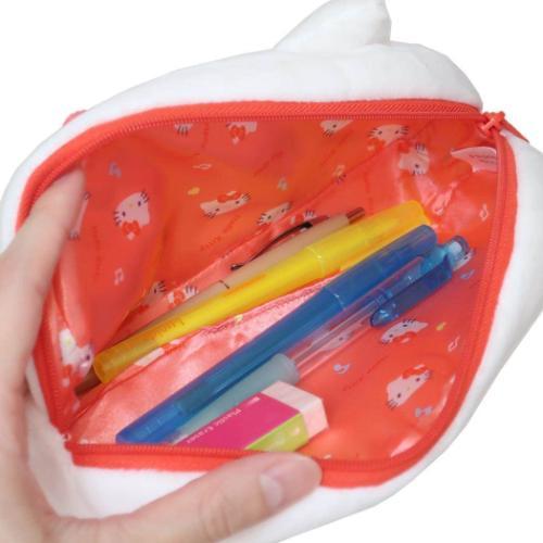 T's Factory Sanrio Characters Plush Face Pouch - Hello Kitty - Image 4