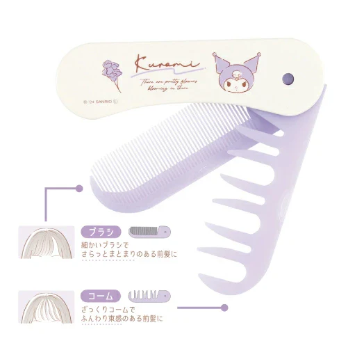 T's Factory Sanrio Flowers Two-Way Hair Comb - Kuromi - Image 2