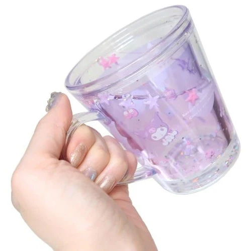 T's Factory Sanrio Kuromi Everywhere Glittery Cup 190ml - Image 2