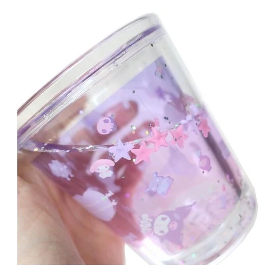 T's Factory Sanrio Kuromi Everywhere Glittery Cup 190ml - Image 3