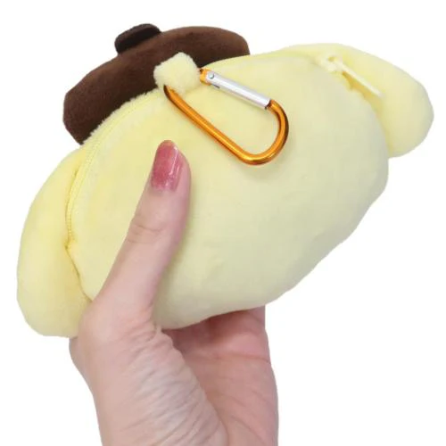T's Factory Sanrio Mascot  Pouch Keychain w/Carabiner - Pompompurin - Image 2