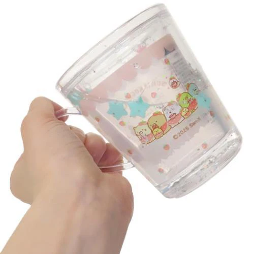 T's Factory Sanrio Sumikko Gurashi Strawberry Fair Glittery Cup 190ml - Image 2