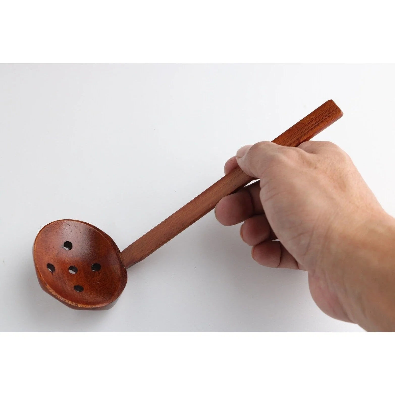 Wakacho Wooden Tortoise Shell Strainer Ladle - Image 6