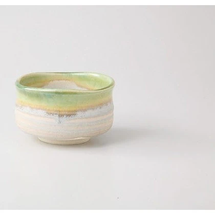 Warabai Green Glaze Matcha Bowl - Image 2