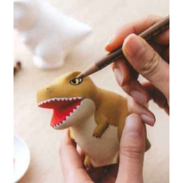 Yakushigama DIY Colouring Coin Bank Ornament - T-Rex - Image 2