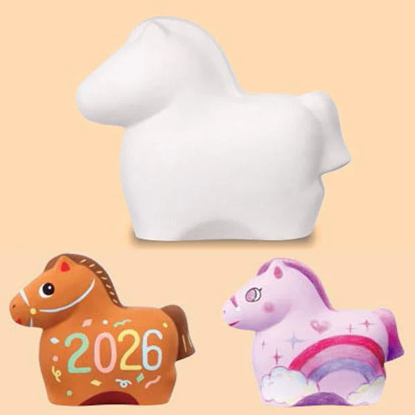 Yakushigama DIY Colouring Coin Bank Ornament - Zodiac Horse - Image 2