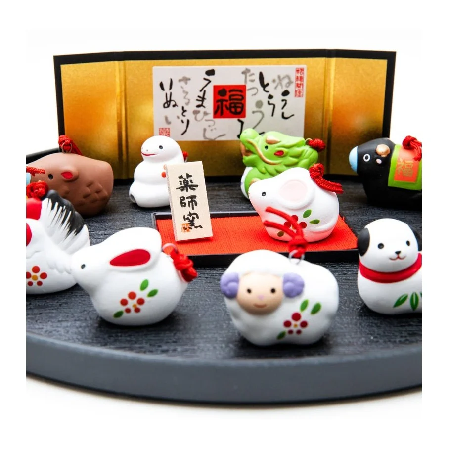 Yakushigama Twelve Zodiac Animal Circular Display Set - Image 2