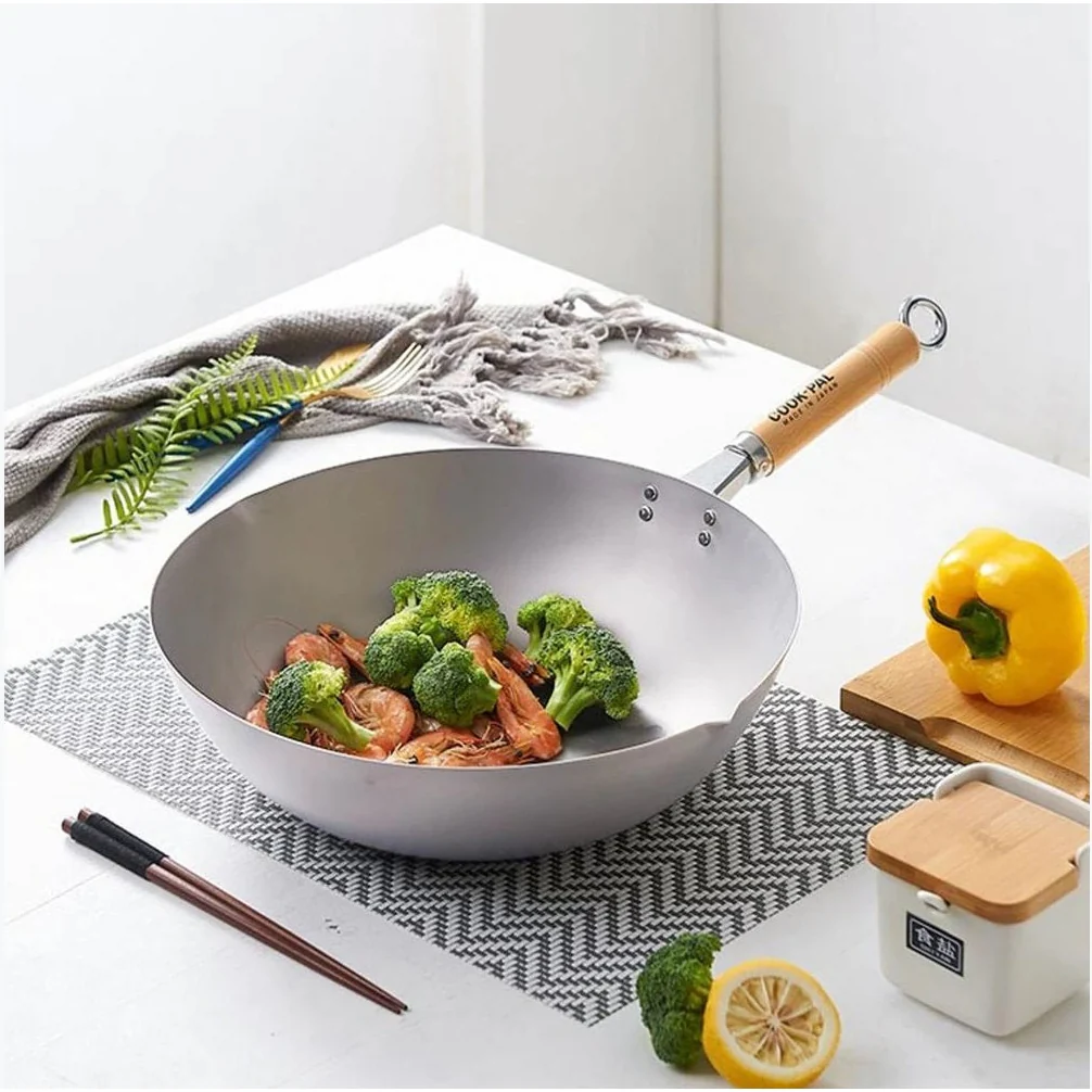 Yoshikawa Cook-Pal Titanium Wok 33cm - Image 6