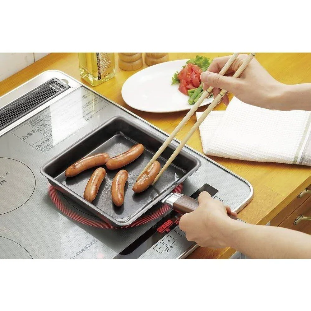 Yoshikawa Wide IH Tamagoyaki Omelette Pan 365 x 200 x 74mm - Image 3