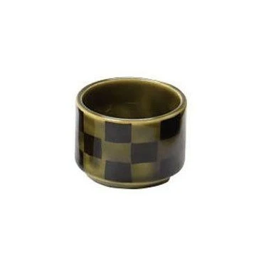 Youbi Porcelain Ichimatsu Check Round Mini Cup 5.5D 3.8H - Image 2