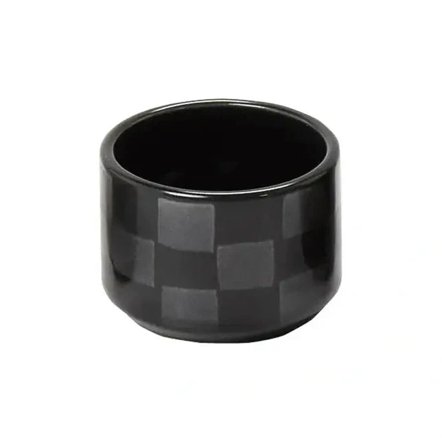 Youbi Porcelain Ichimatsu Check Round Mini Cup 5.5D 3.8H - Image 3