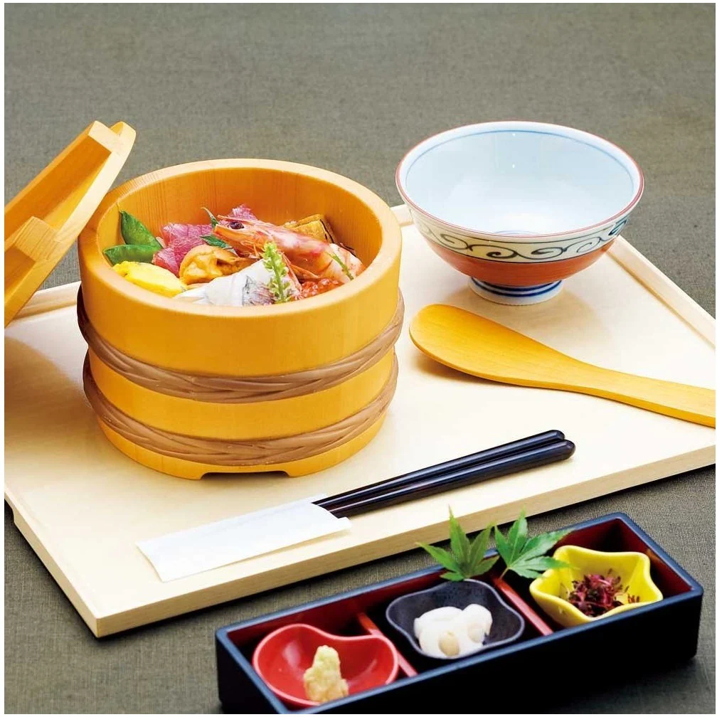 Youbi Wooden Rice Tub 14D Lid - Image 2