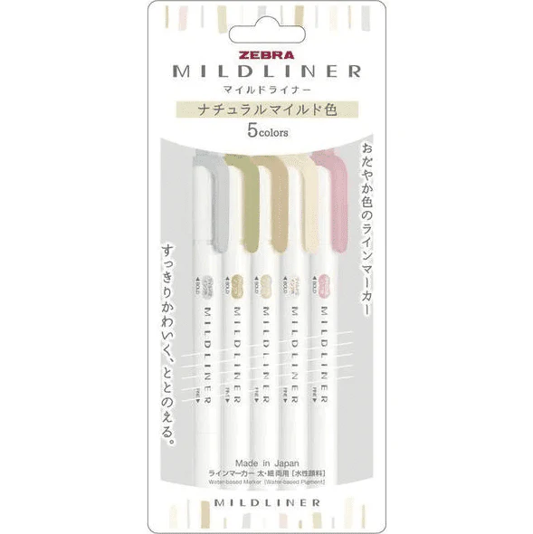 Zebra Mildliner 2020 5 colour set - Image 7