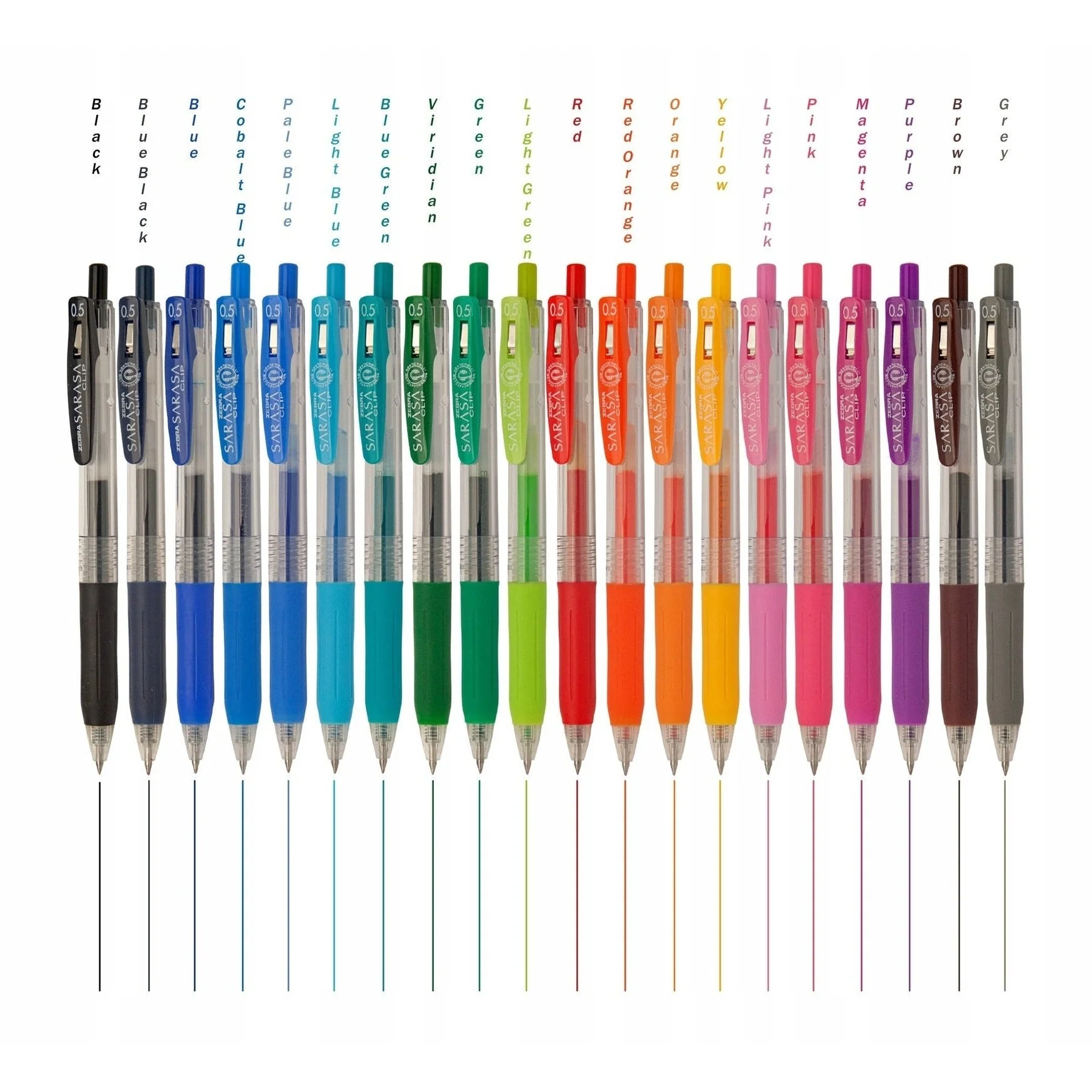 Zebra Sarasa Clip Gel Pen 0.5mm - Image 4