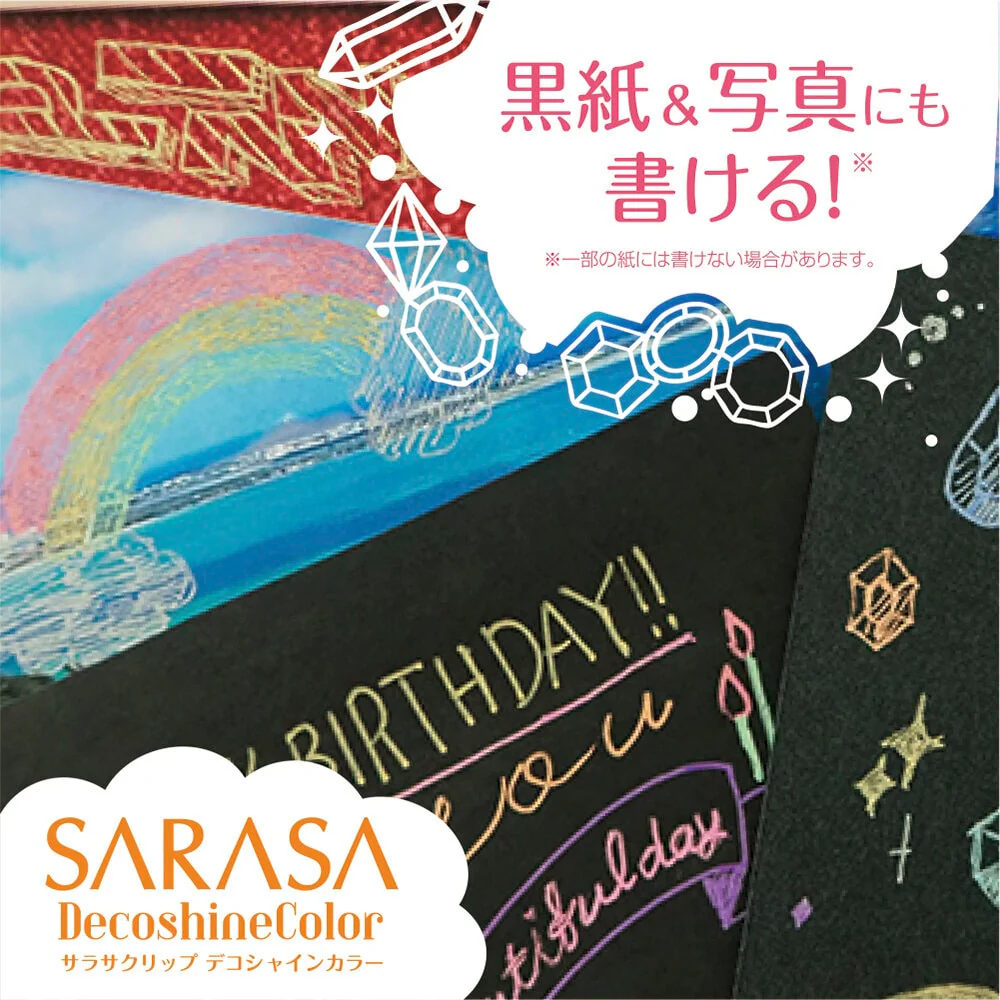 Zebra Sarasa Clip Pen 0.5mm - Decoshine - 5P Set - Image 3