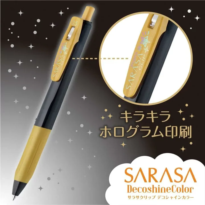 Zebra Sarasa Clip Pen 0.5mm - Decoshine - 5P Set - Image 4